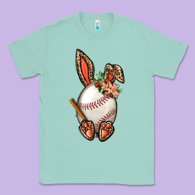 Baseball Easter Bunny Classic Tee Designed By Bundleandbundleshop