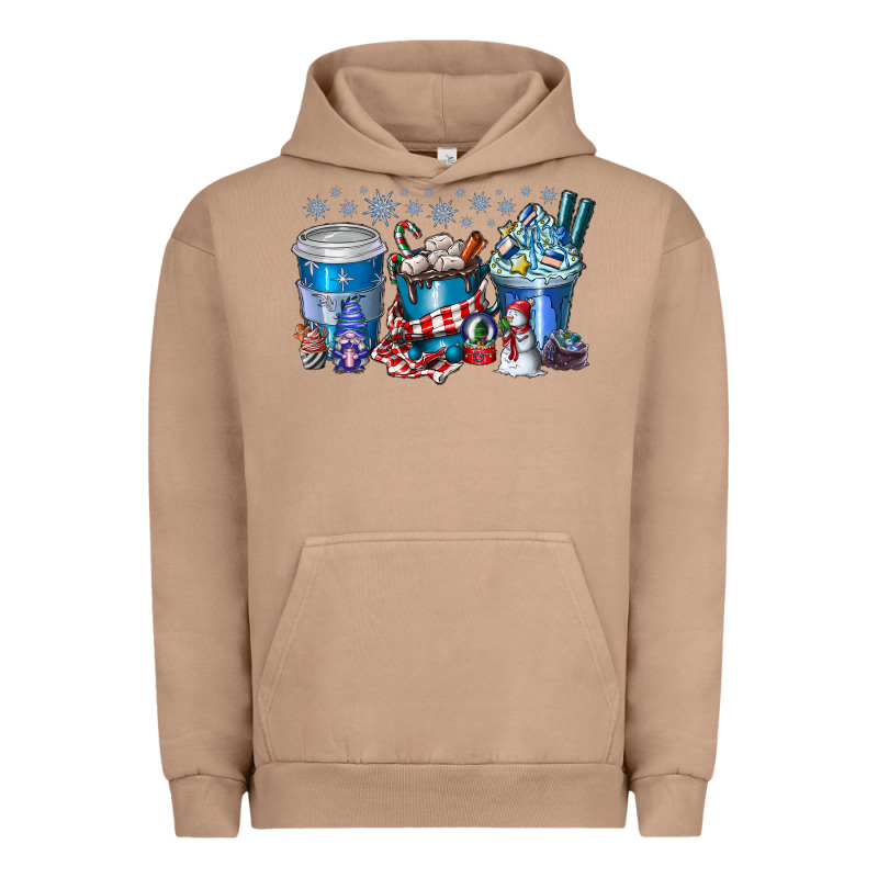 Christmas Coffee Urban Hoodie by CowhideDigitalArt | Teevron