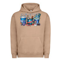 Pigment Burro Christmas Coffee Urban Hoodie - CowhideDigitalArt