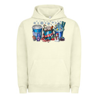 Pigment Pistachio Christmas Coffee Urban Hoodie - CowhideDigitalArt