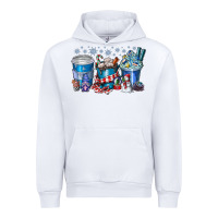 White Christmas Coffee Urban Hoodie - CowhideDigitalArt