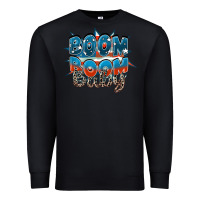 Black Boom boom baby Premium Sweatshirt - FaDigitalArtStudio