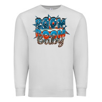 Dove Grey Boom boom baby Premium Sweatshirt - FaDigitalArtStudio