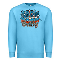 Ocean Blue Boom boom baby Premium Sweatshirt - FaDigitalArtStudio