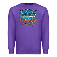 Purple Boom boom baby Premium Sweatshirt - FaDigitalArtStudio