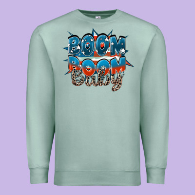 Boom Boom Baby Premium Sweatshirt Designed By Fadigitalartstudio