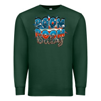 Sports Green Boom boom baby Premium Sweatshirt - FaDigitalArtStudio