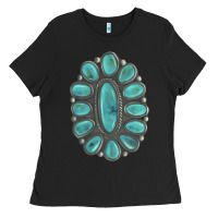 Black Turquoise Gemstone Jewelry Ladies Tee - LillyAllenDesigns