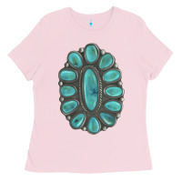 Bubblegum Pink Turquoise Gemstone Jewelry Ladies Tee - LillyAllenDesigns