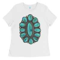 White Turquoise Gemstone Jewelry Ladies Tee - LillyAllenDesigns