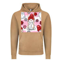 Vintage Camel cute snowman and snow flakes seamless pattern bbs Vintage Hoodie - BundleAndBundleShop