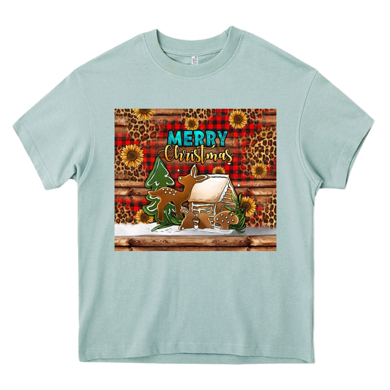 Merry Christmas Cookies Buffalo Plaid Heavy Core Tee by Jasminsmagicworld | Teevron