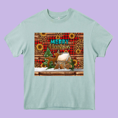 Merry Christmas Cookies Buffalo Plaid Heavy Core Tee Designed By Jasminsmagicworld