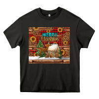 Asphalt merry christmas cookies buffalo plaid Heavy Core Tee - Jasminsmagicworld