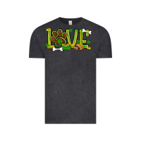 Vintage Black St. Patrick's Day love dog paw Vintage Tee - BundleAndBundleShop