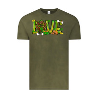 Vintage Olive St. Patrick's Day love dog paw Vintage Tee - BundleAndBundleShop