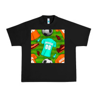 Black soccer ball uniform and shoes seamless pattern Urban Heavy Tee - BundleAndBundleShop