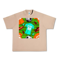 Burro soccer ball uniform and shoes seamless pattern Urban Heavy Tee - BundleAndBundleShop