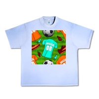 Grape Ice soccer ball uniform and shoes seamless pattern Urban Heavy Tee - BundleAndBundleShop