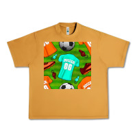 Peanut Butter soccer ball uniform and shoes seamless pattern Urban Heavy Tee - BundleAndBundleShop
