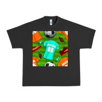 Pigment Black soccer ball uniform and shoes seamless pattern Urban Heavy Tee - BundleAndBundleShop