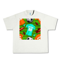 Pistachio soccer ball uniform and shoes seamless pattern Urban Heavy Tee - BundleAndBundleShop