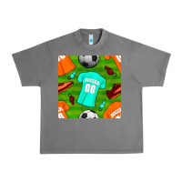 Tornado soccer ball uniform and shoes seamless pattern Urban Heavy Tee - BundleAndBundleShop