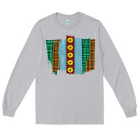 Moon Dust Western Sunflower Farm Life Brush Strokes Long Sleeve Tee - Bettercallsaul