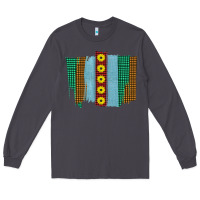 Smoke Western Sunflower Farm Life Brush Strokes Long Sleeve Tee - Bettercallsaul