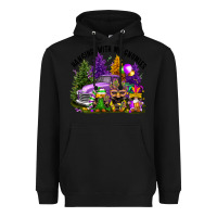 Black mardi gras hanging with my gnomies Heavyweight Hoodie - FaDigitalArtStudio