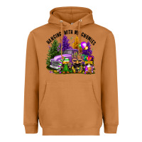 Meerkat mardi gras hanging with my gnomies Heavyweight Hoodie - FaDigitalArtStudio