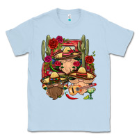 Dusty Blue Mexican Gnomies Truck Classic Tee - BundleAndBundleShop