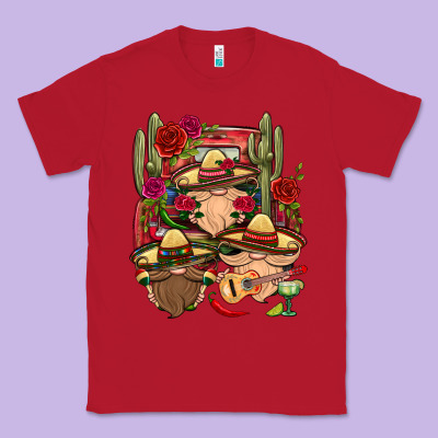 Mexican Gnomies Truck Classic Tee Designed By Bundleandbundleshop