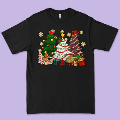 Cake Christmas Trees Premium Tee Designed By Nancycooperartshop