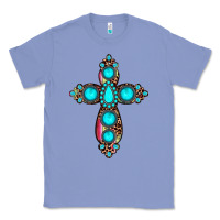 Colony Blue gemstone cross Classic Tee - JahusDesignShop