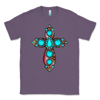 Lavender gemstone cross Classic Tee - JahusDesignShop