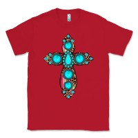 Red gemstone cross Classic Tee - JahusDesignShop