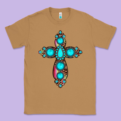 Gemstone Cross Classic Tee Designed By Jahusdesignshop