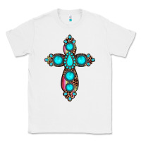 White gemstone cross Classic Tee - JahusDesignShop