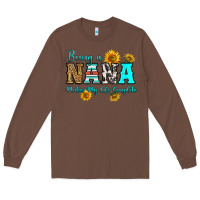 Chestnut being nana makes my life complete Long Sleeve Tee - RanaPortraitStore