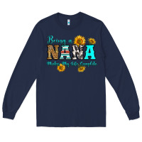 Navy being nana makes my life complete Long Sleeve Tee - RanaPortraitStore