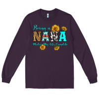 Plum being nana makes my life complete Long Sleeve Tee - RanaPortraitStore