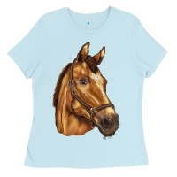Baby Blue horse Ladies Tee - BarkalooDesign