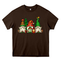 Chocolate Brown christmas gnomes Heavy Core Tee - Jasminsmagicworld