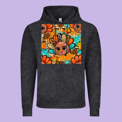 Thanksgiving Turkey And Cone With Tartan Seamless Pattern Bbs Vintage Hoodie Designed By Bundleandbundleshop