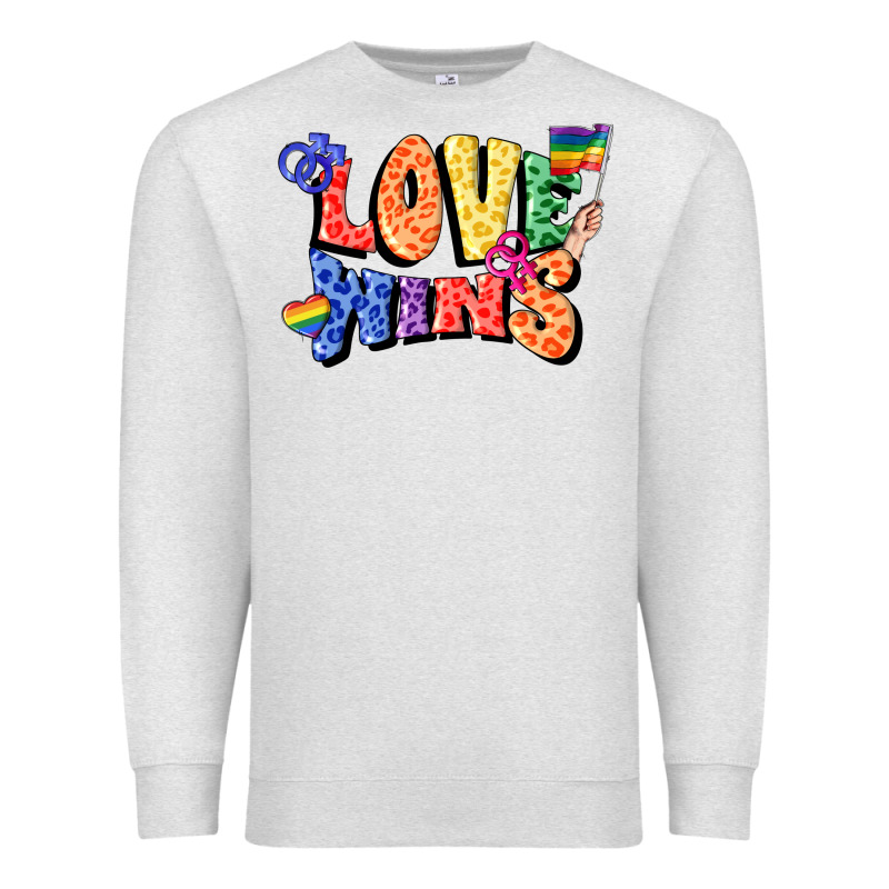 Love Wins Premium Sweatshirt by FaDigitalArtStudio | Teevron