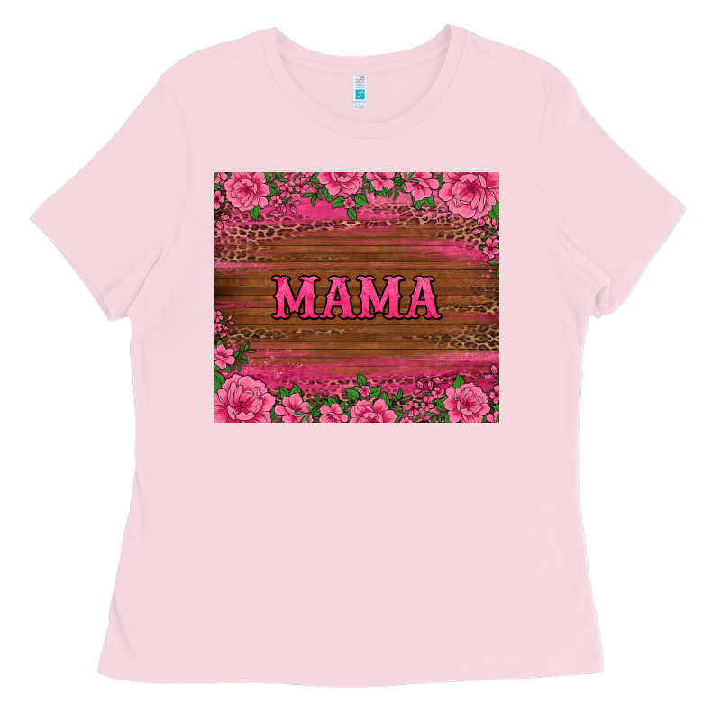 Floral Leopard Mama Tumbler Ladies Tee by BarkalooDesign | Teevron