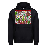 Black Christmas Cakes Urban Hoodie - CowhideDigitalArt