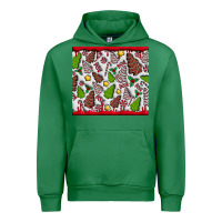 Emerald Christmas Cakes Urban Hoodie - CowhideDigitalArt