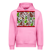 Fuchsia Pink Christmas Cakes Urban Hoodie - CowhideDigitalArt